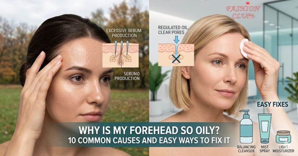 why is my forehead so oily